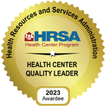 HRSA Health Center Quality Leader 2023 Badge